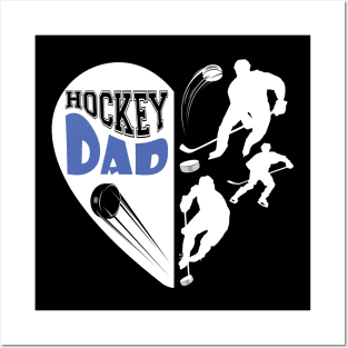 Hockey Dad Womens Love Playing Hockey Gift for hockey dad best hockey player Posters and Art